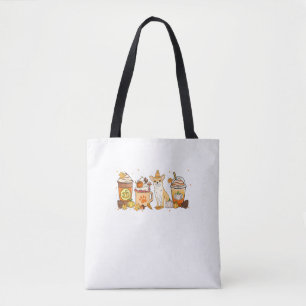 Chihuahua Coffee Pumpkin Spice Hundälskares Fall T Tygkasse