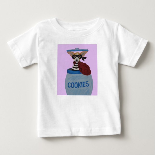 Chihuahua Cookie Tjuv T Shirt (Framsida)
