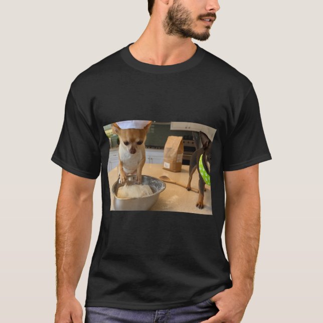 Chihuahua cooking t shirt (Framsida)