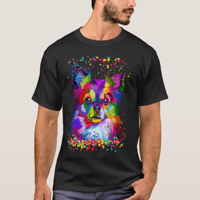 Chihuahua-Coola Designer T Shirt (Framsida)