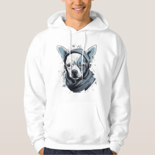 Chihuahua Coola Hund Rap Hip-Skutt Gangster Hoodie