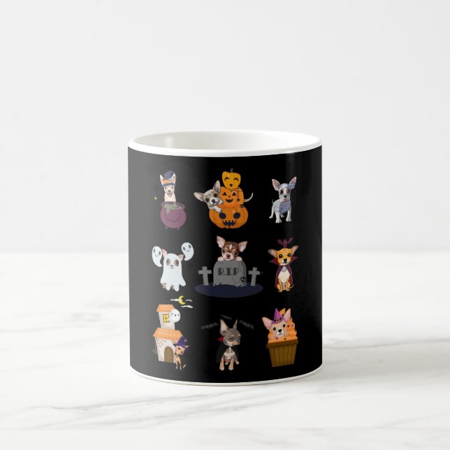 Chihuahua Costume Halloween T-Shirt Cute Halloween Kaffemugg (Center)