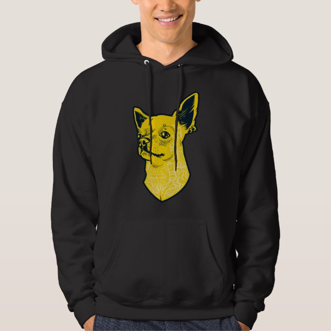 Chihuahua Crazy Hoodie (Framsida)