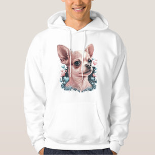 Chihuahua Cute Hund Benice Flowers Girl Hoodie