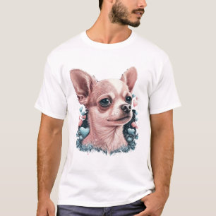 Chihuahua Cute Hund Benice Flowers Girl T Shirt