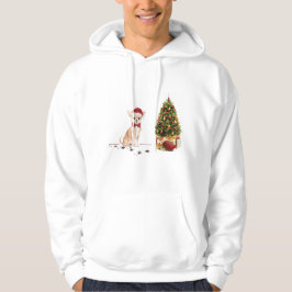 Chihuahua Den fina julen Hund med Träd Hoodie