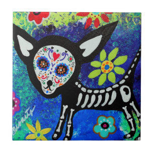 Chihuahua Diameter de Los Muertos Belägga med Kakelplatta