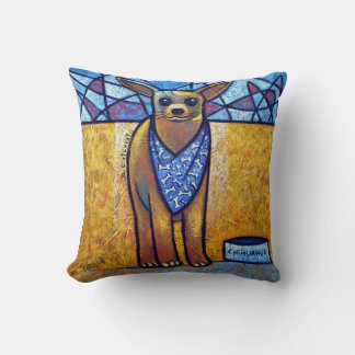 Chihuahua Dog Art - Contemporary Cubist Throw Pill Kudde