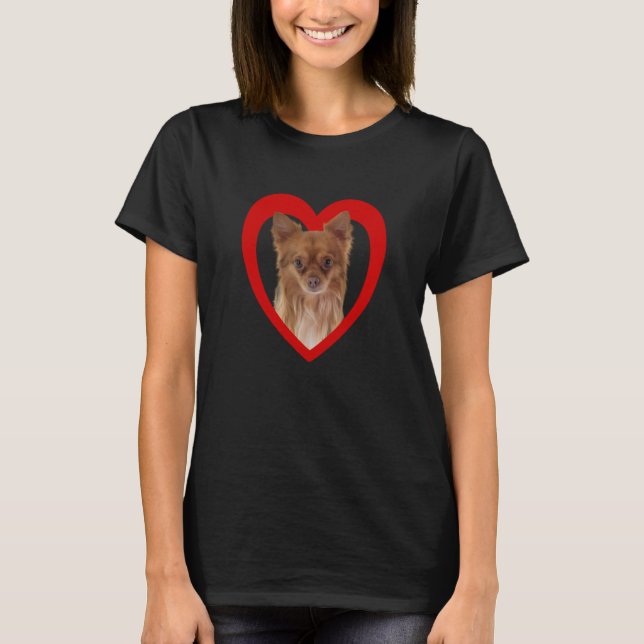 Chihuahua  Dog Heart   Chihuahua  Chihuahua Terrie T Shirt (Framsida)