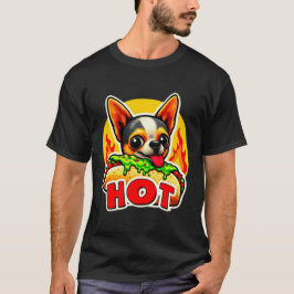 CHIHUAHUA EATING BURRITO 7 T SHIRT