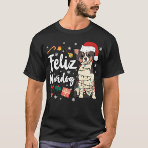 Chihuahua Feliz Navidog Jul T Shirt