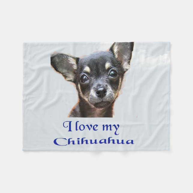 Chihuahua filt täcke (Framsidan (Horisontell))