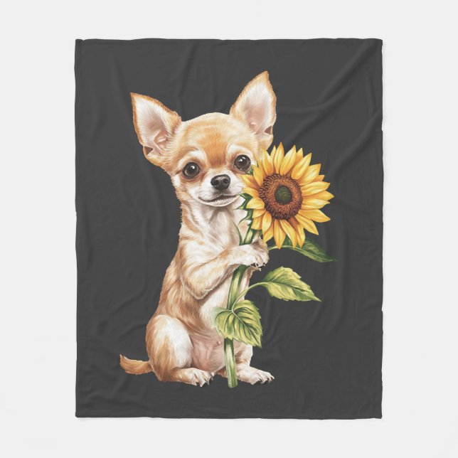 Chihuahua   fleecefilt (Framsidan)