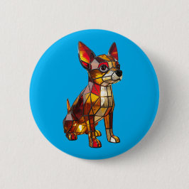 Chihuahua glasmålning knapp