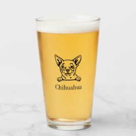 Chihuahua Glass Tumbler Glaskopp