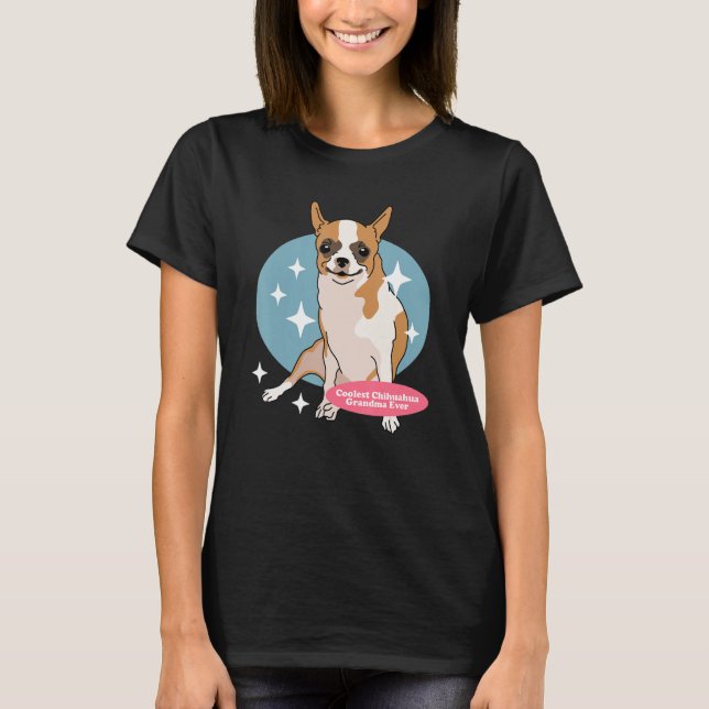Chihuahua Grandma Dog Owner Chihuahua 2 T Shirt (Framsida)