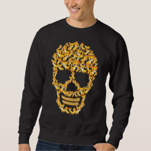 Chihuahua Halloween Costume Scary Skull Chihuahua Lång Ärmad Tröja