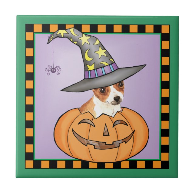 Chihuahua Halloween Kakelplatta (Framsidan)