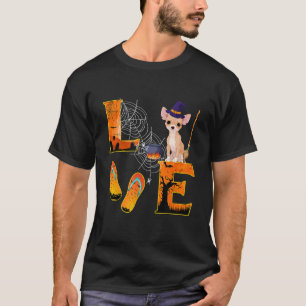 Chihuahua Halloween Kärlek Boo Hund älskare-gåvor T Shirt
