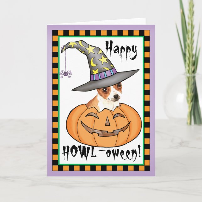 Chihuahua Halloween Kort (Framsida)