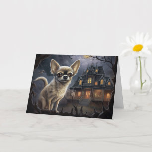 chihuahua Halloween Scary Kort