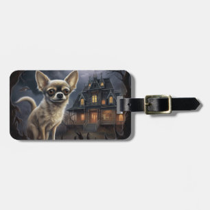 chihuahua Halloween Skräckinjagande Bagagebricka
