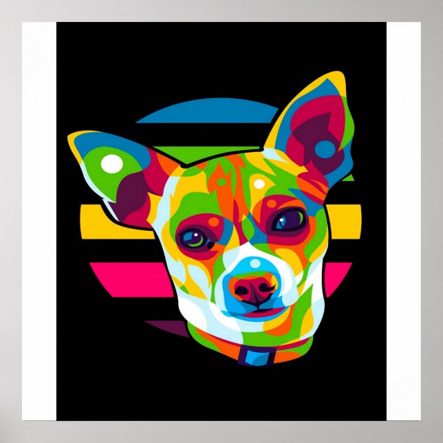 Chihuahua Head_Dog Lover Poster (Framsidan)