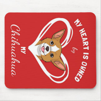 Chihuahua Heart_Hund älskare Musmatta
