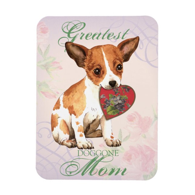 Chihuahua Heart Mamma Magnet (Vertikal)