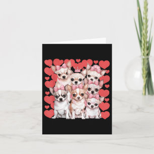 Chihuahua Heart Valentines day par Kort