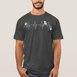 Chihuahua Heartslag Rolig hund Owner Älskare Graph T Shirt