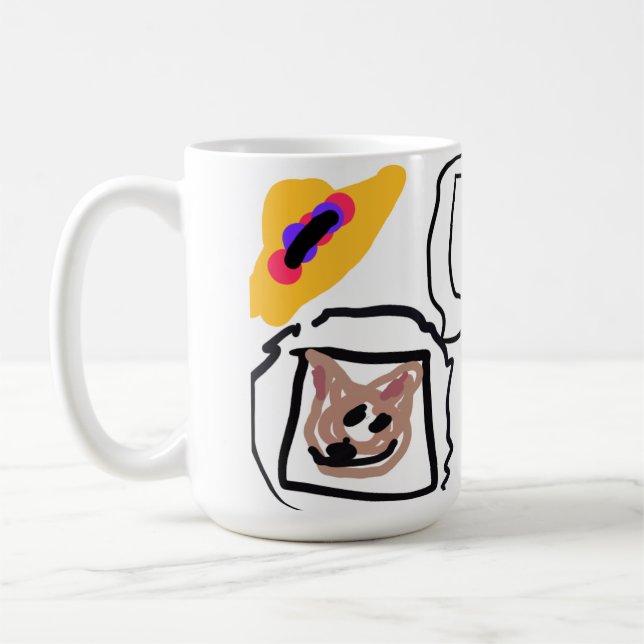 Chihuahua-hjärta  kaffemugg (Vänster)