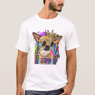 Chihuahua Hund 90s Rap Music T Shirt