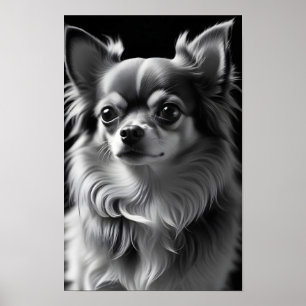 Chihuahua Hund Adsible Cute Pet Porträtt Poster