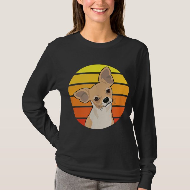 Chihuahua Hund älskare Gift T Shirt (Framsida)