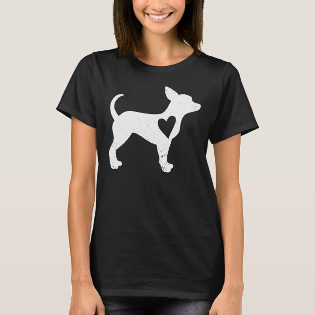 Chihuahua Hund älskare T Shirt (Framsida)
