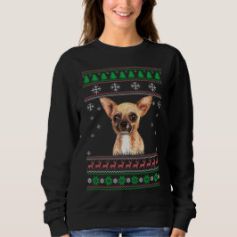 Chihuahua Hund älskare Ugly jul Sweater Julafton T Shirt