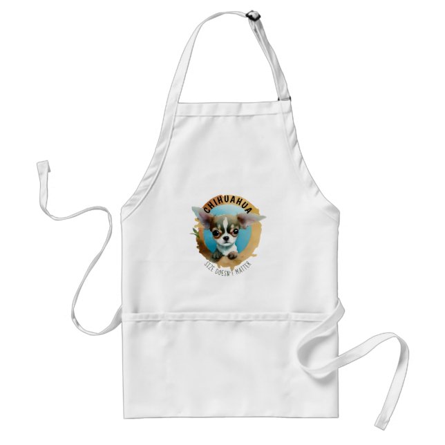 Chihuahua hund apron förkläde (Framsidan)