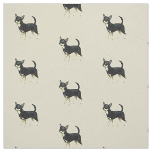 Chihuahua Hund Art Fabric Tyg