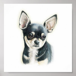 Chihuahua Hund Art-utskrift Poster