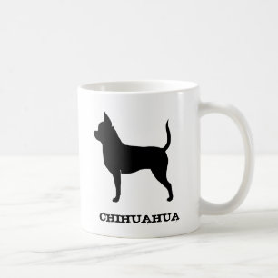 Chihuahua Hund aveln Silhouettes Anpassningsbar Kaffemugg