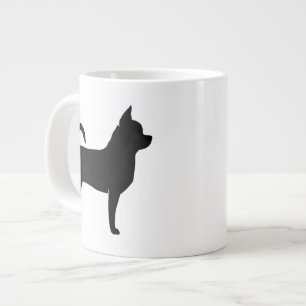Chihuahua Hund aveln Silhouettes Jumbo Mugg