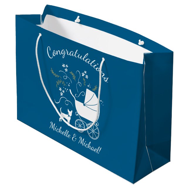 Chihuahua Hund Baby Shower (Baksidan Vinklad)