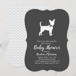 Chihuahua Hund Baby Shower Gender Neutral Inbjudningar