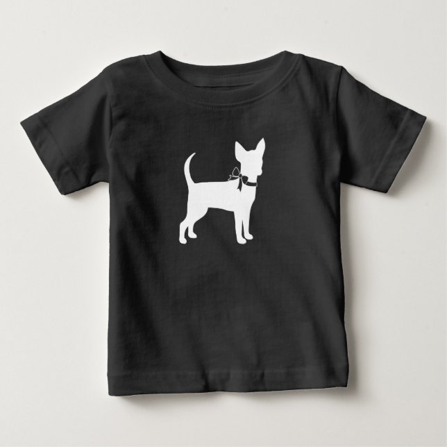 Chihuahua Hund Baby Shower Gender Neutral T Shirt (Framsida)
