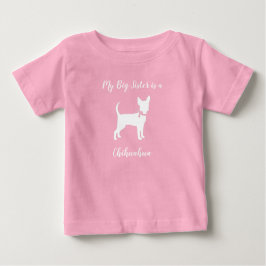 Chihuahua Hund Baby Shower Rosa Girl T Shirt