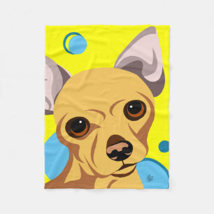 Chihuahua hund barnfiltar fleecefilt