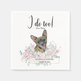Chihuahua Hund Bröllop Cocktail Napkins Pappersservett