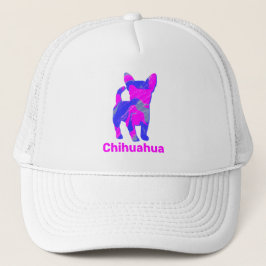 Chihuahua Hund Cute Rosa Silhouette Anpassningsbar Keps