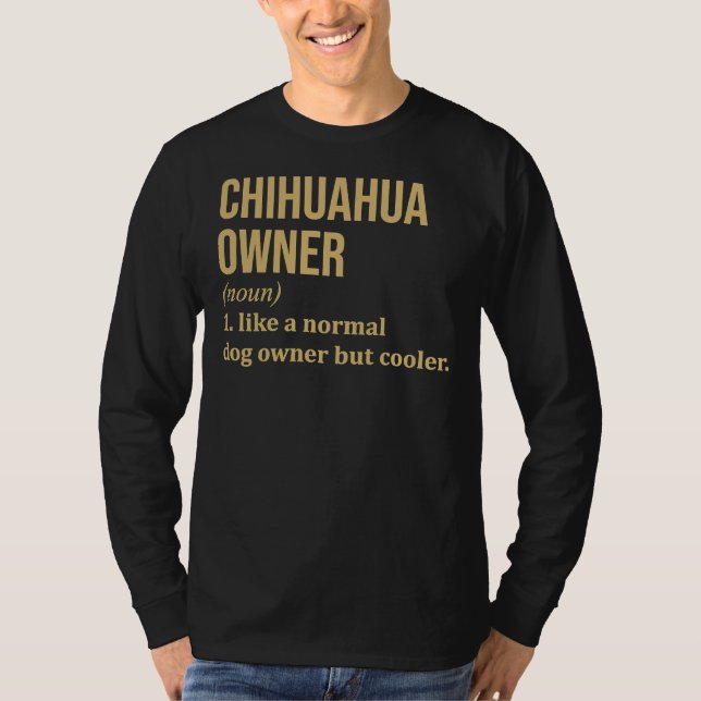 Chihuahua Hund Funny T Shirt (Framsida)